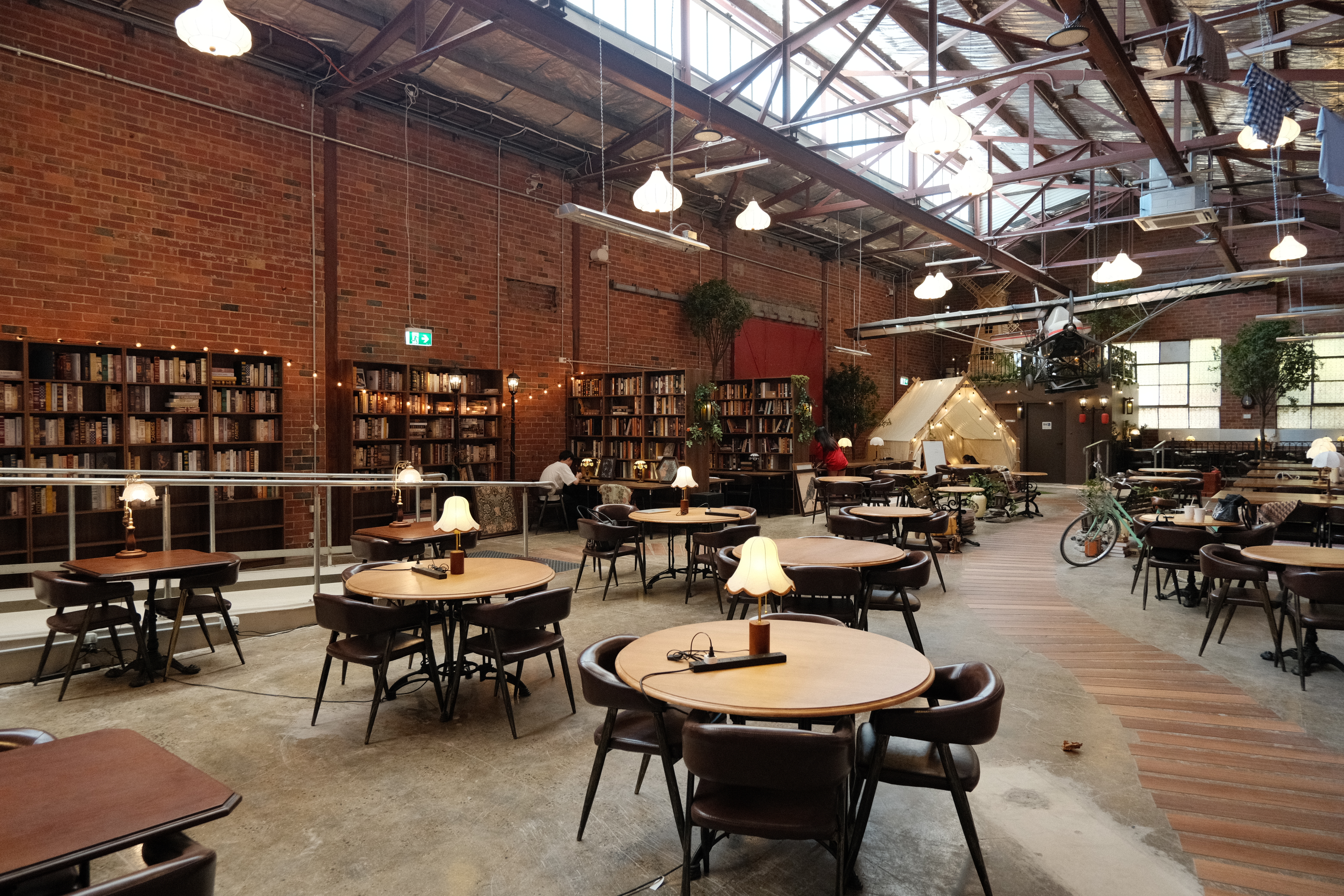 A cozy reading space