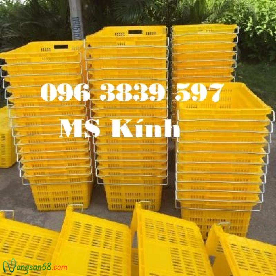 Sóng nhựa có quai sắt, rổ nhựa đựng trái cây, nông sản - 096 3839 597 Ms Kính-2