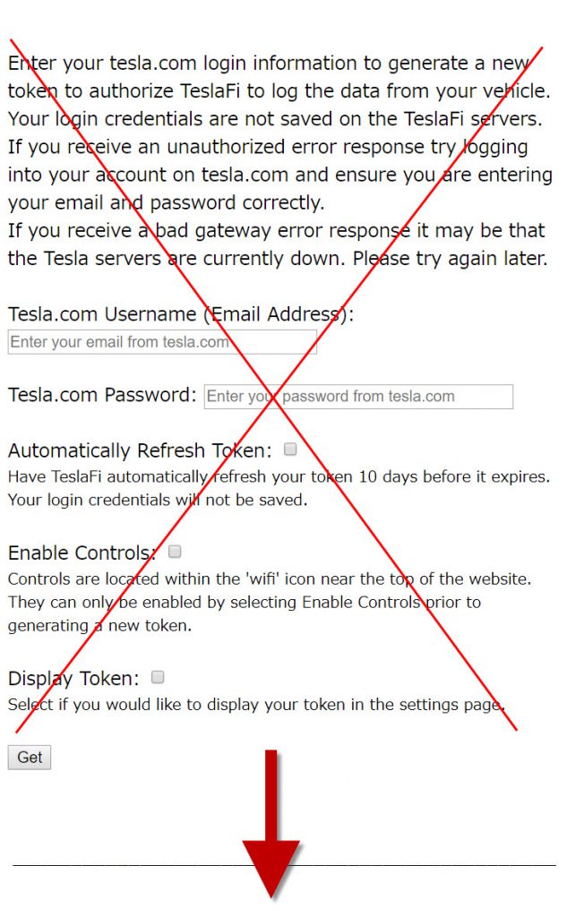 TeslaFi Settings Path