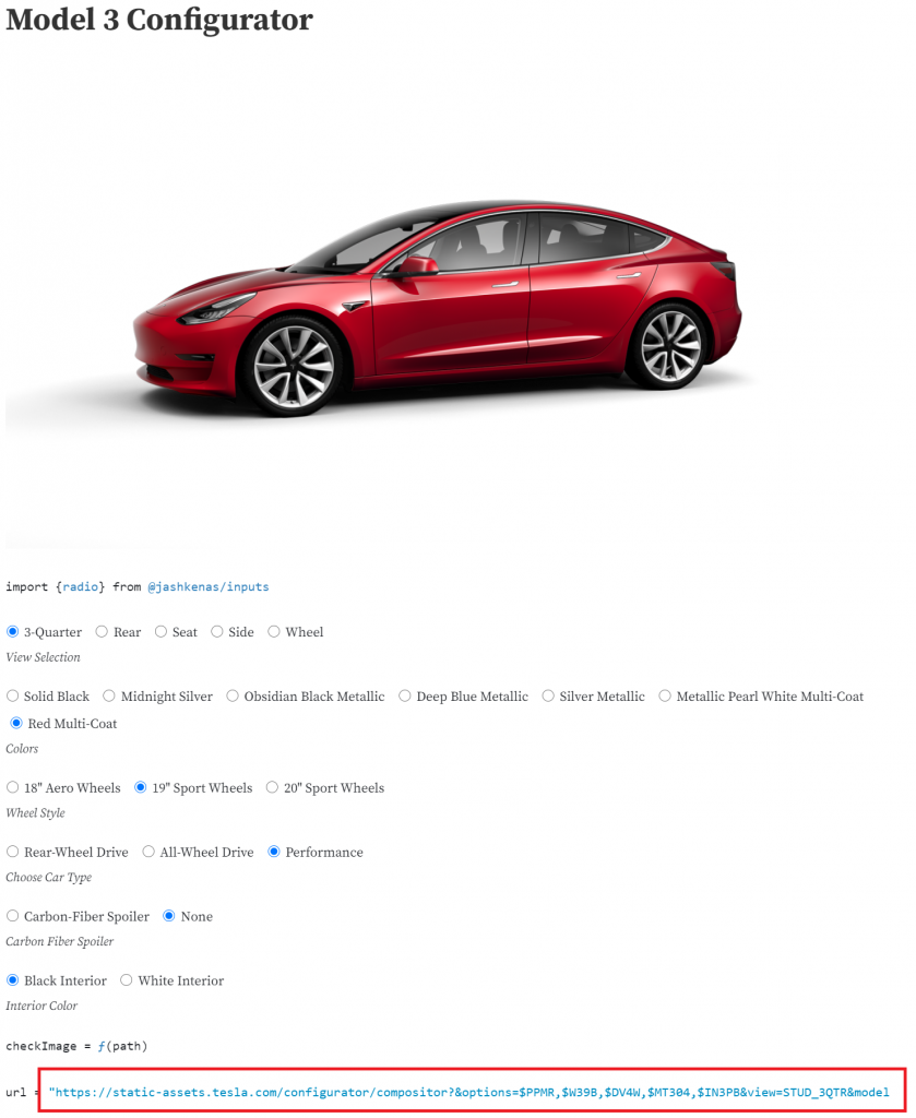 Tesla Model 3 image compositor