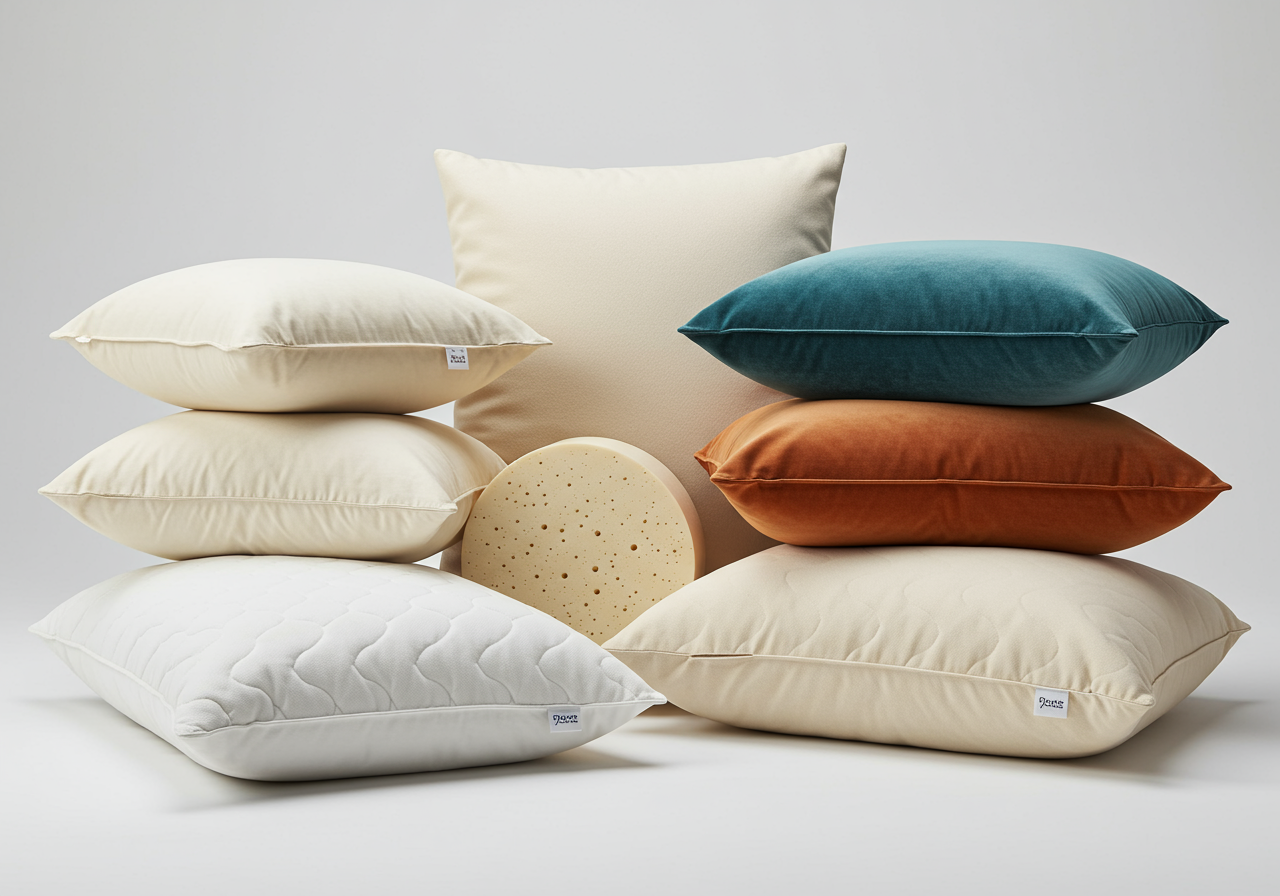Variety of pillows: Memory foam, Latex, and Down