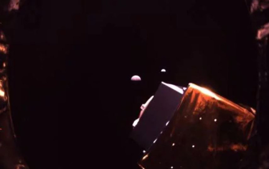 Espectaculares imágenes de la Tierra y la Luna, hechas durante la misión Chang’e-4
