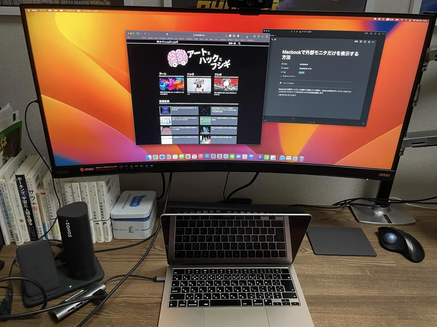 Macbook Pro 2018 モニター接続のみ