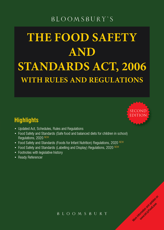 Bloomsbury’s The Food Safety and Standards Act, 2006 with Rules and Regulations