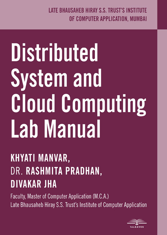 Distributed System and Cloud Computing Lab Manual