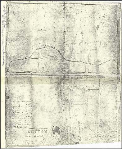 Second Plat of Clifton, by James P. Machen, December 1869. Courtesy Fairfax County Count Archives