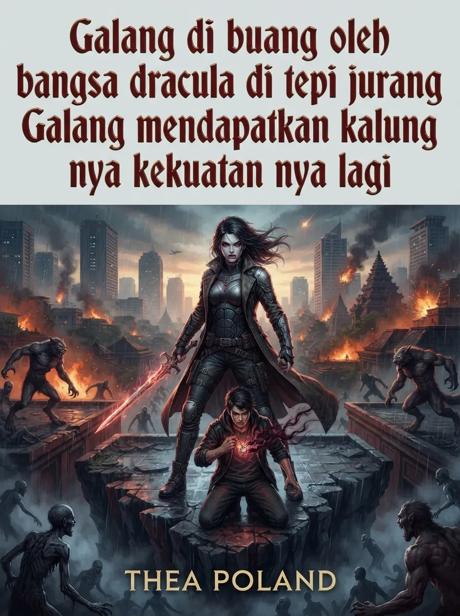 Galang di buang oleh bangsa dracula di tepi jurang Galang mendapatkan kalung nya kekuatan nya lagi