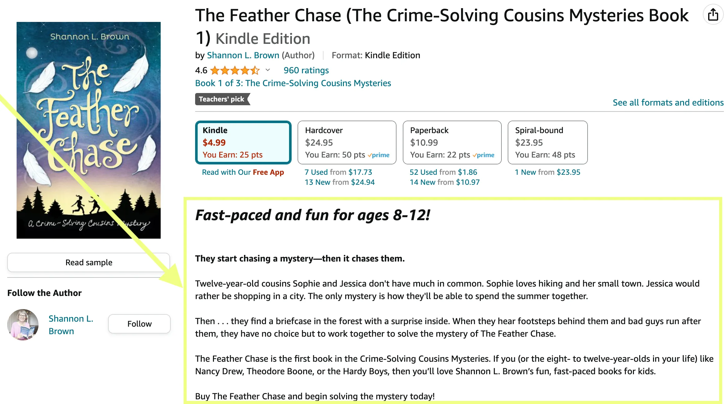 how to write an amazon description