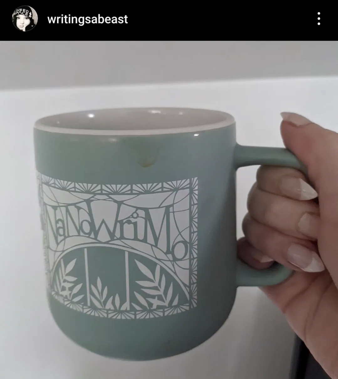 nanowrimo merch mug 2023