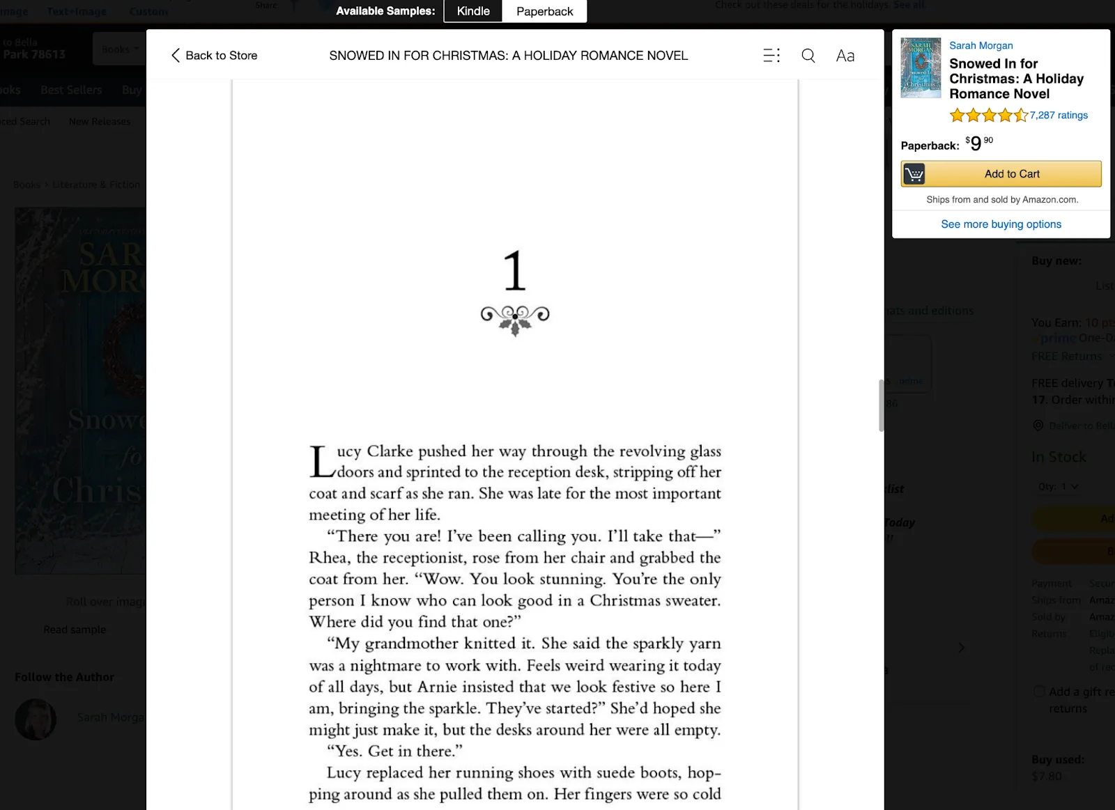 beginning of christmas novel preview amazon