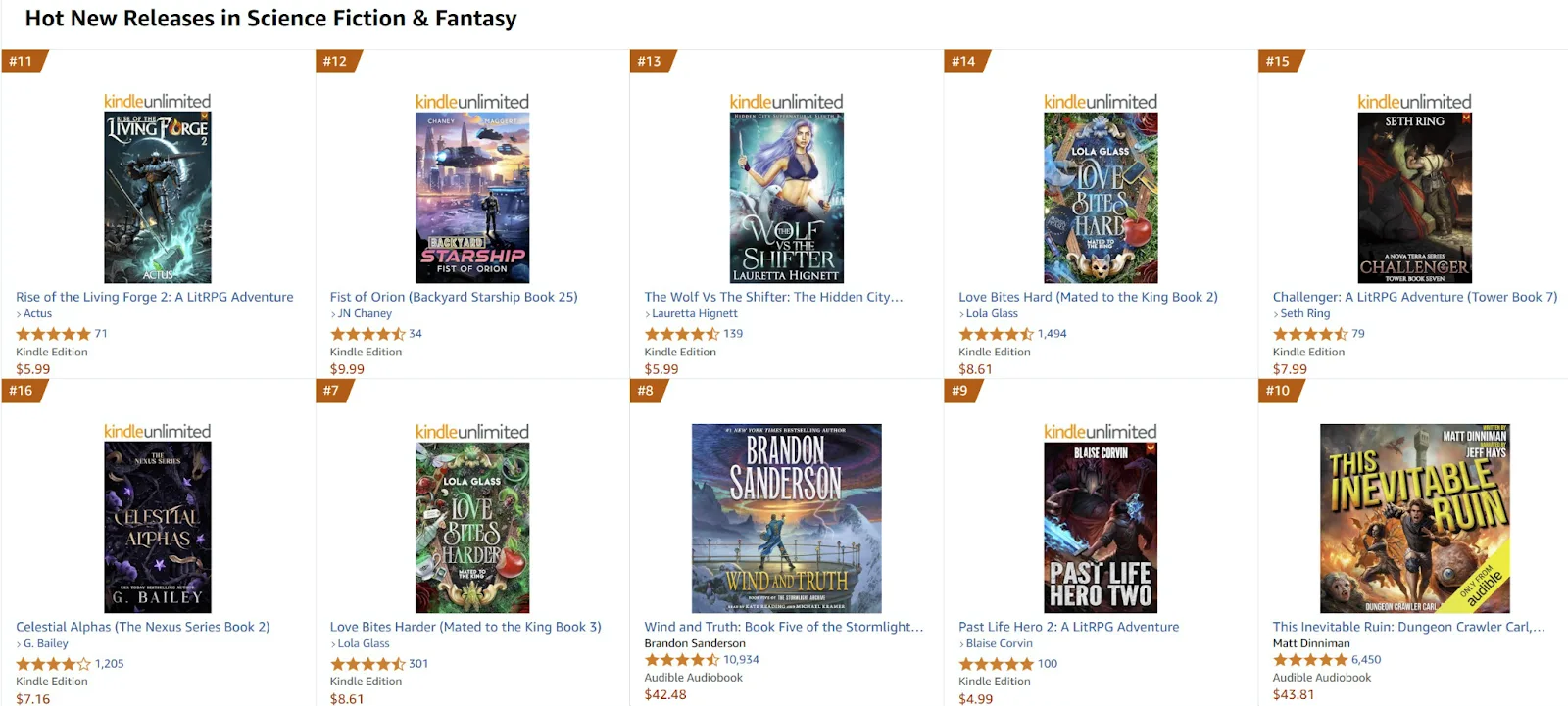trending science fiction and fantasy book covers
