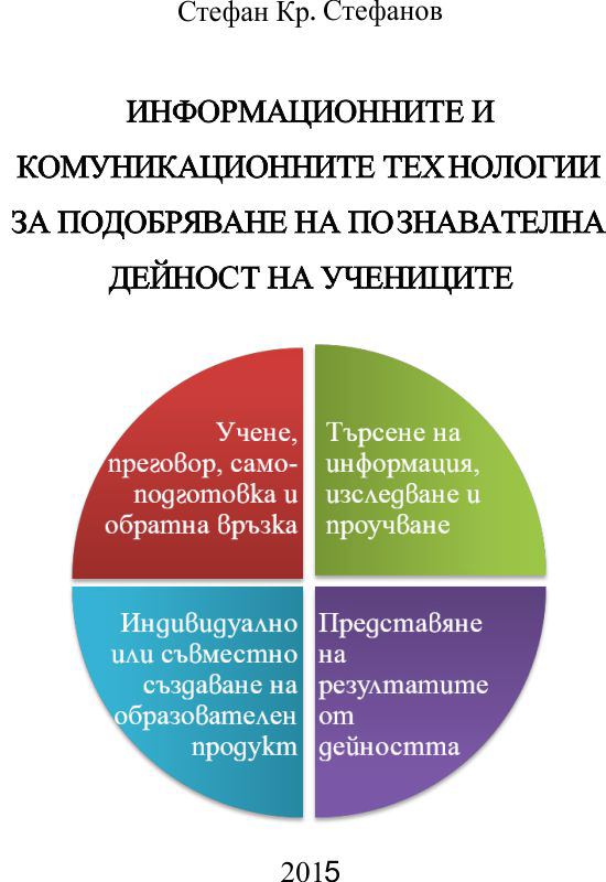 Корица на „Информационните и комуникационните технологии за подобряване на познавателната дейност на учениците“