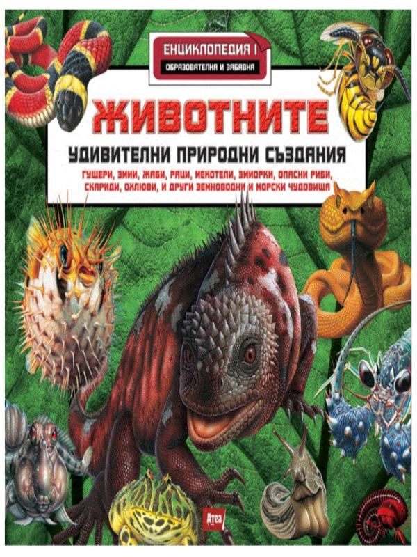 Корица на „Животните. Удивителни природни създания“