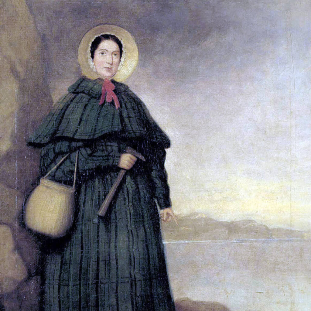 Retrato de Mary Anning, paleontóloga inglesa