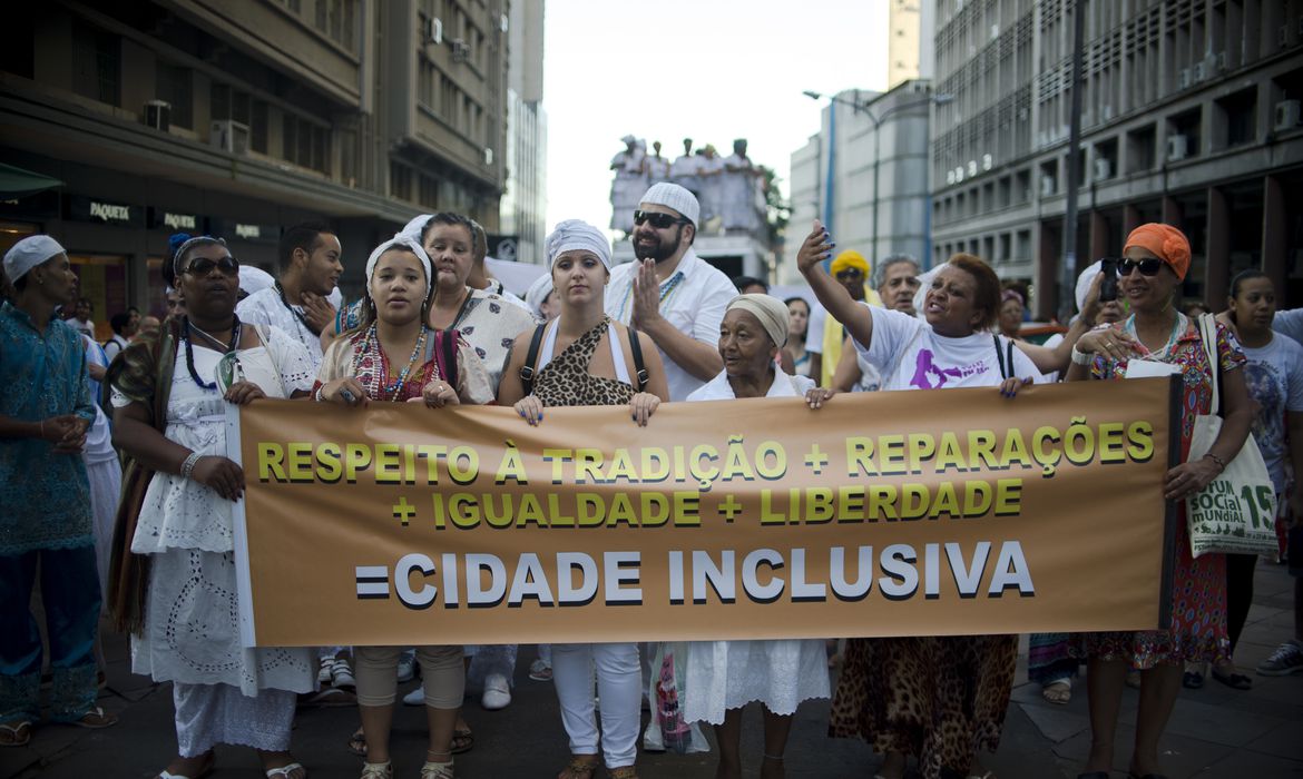 Em 2016, marcha em Porto Alegre (RS) pedia o fim da intolerância religiosa