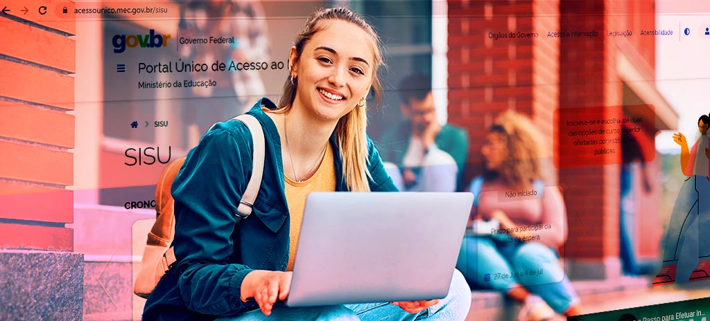 Imagem ilustrativa de estudantes pesquisando sobre as inscrições no Sisu 2023.2