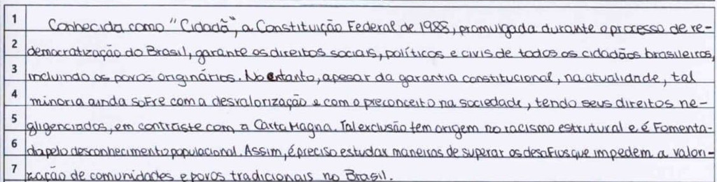 MODELO PRONTO de redação nota 1000 para ENEM 2023 