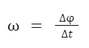Fórmula velocidade angular média