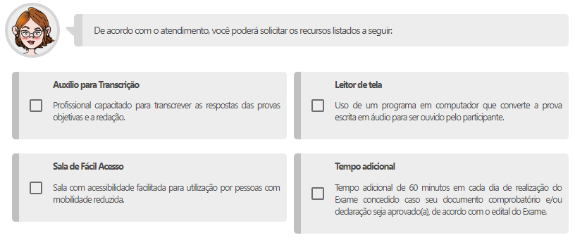 captura de tela do passo a passo para se inscrever no Enem