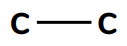 Representação da ligação entre carbonos - cadeias carbônicas