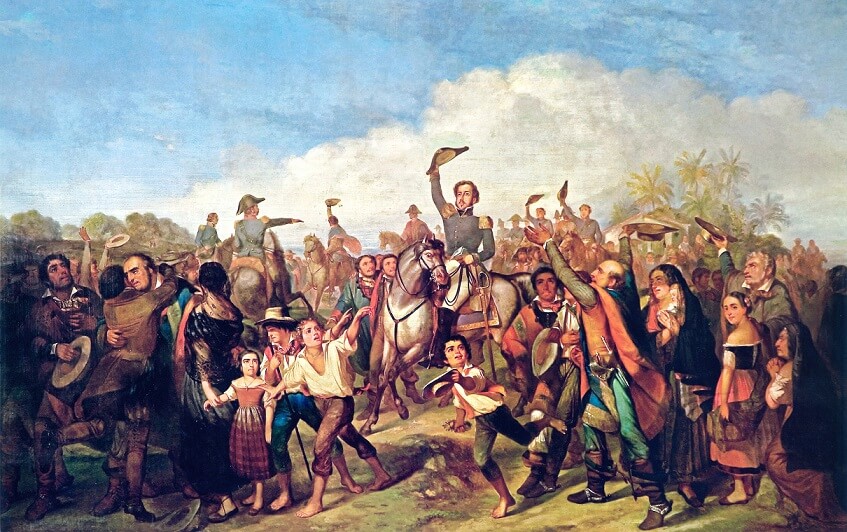 A Proclamação da Independência, de François-René Moreaux, 1844 - independência do Brasil