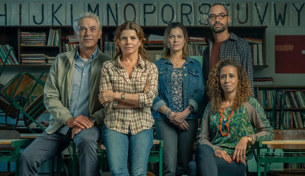 Imagem divulgação série Segunda Chamada - repertório redação
