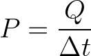 Fórmula para calcular potência térmica