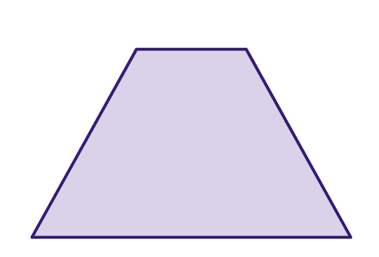 Trapézio é um polígono de quatro lados