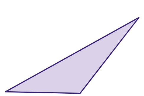 Representação de um triângulo escaleno