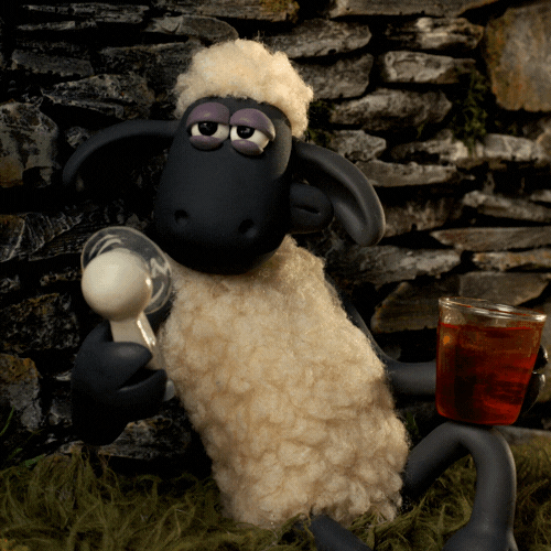 GIF ovelha com ventilador
