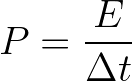 Fórmula para calcular potência