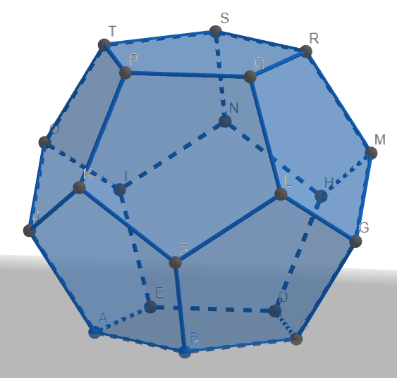 Ilustração de um dodecaedro