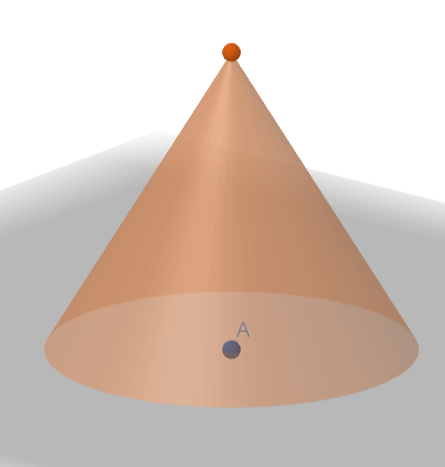 Ilustração de um cone