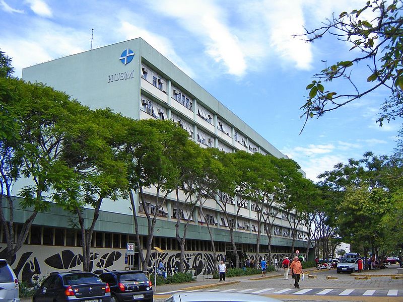 Fachada do Hospital Universitário de Santa Maria 