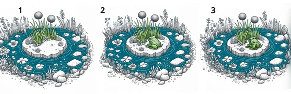 Ilustração de um sapo se formando por abiogenese, teoria da origem da vida