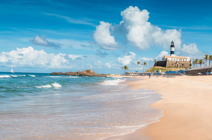 Praia da Barra, em Salvador, Bahia