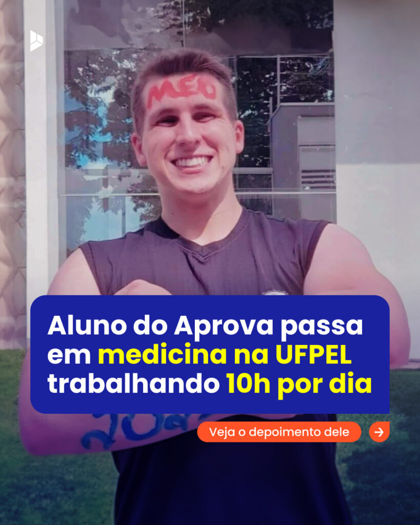Caleb Stabile, aprovado em Medicina na UFPEL