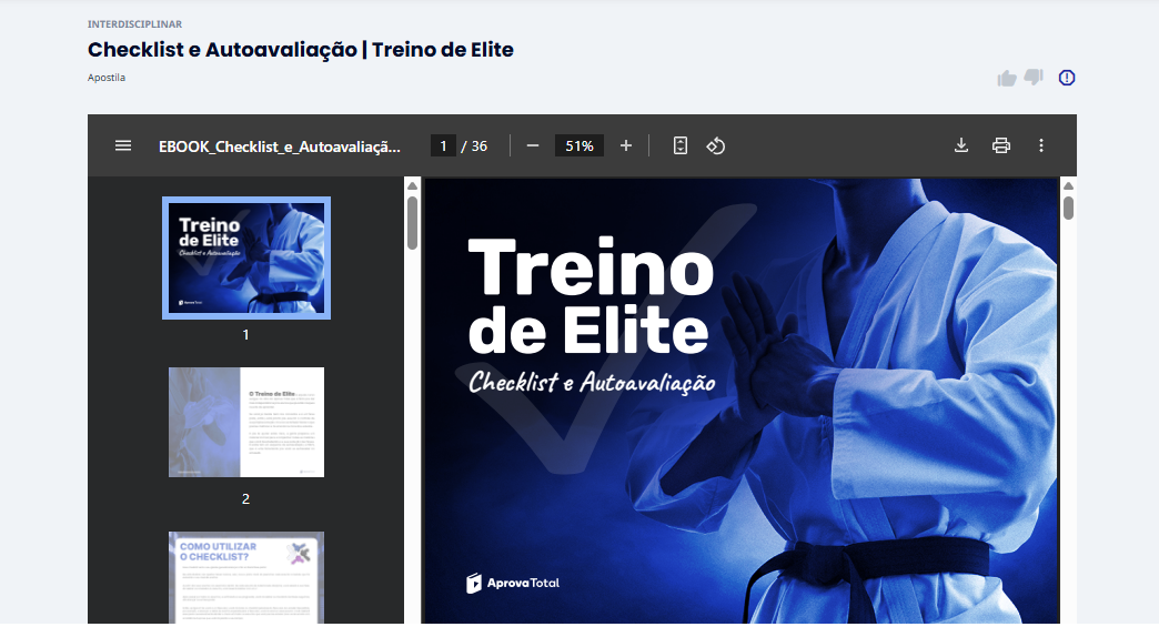 Autoavaliação Treino de Elite