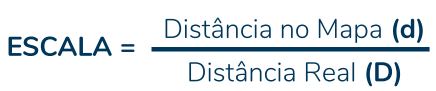 fórmula para calcular as distâncias cartografia enem
