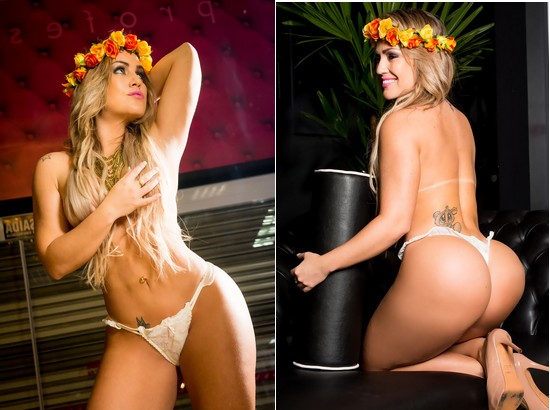 Ísis Gomes vira anjinha sexy em ensaio - Novo Momento