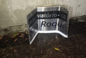 preso após roubar placa