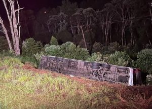 Ônibus cai e 7 morrem no Paraná