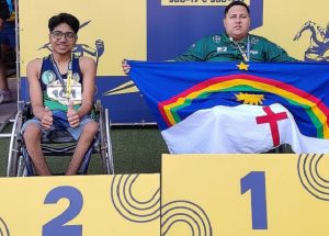 Atleta paralímpico de SB vice no brasileiro de Arremesso de Peso