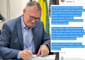 Prefeito. Odir exalta relação de confiança com Chico