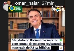 Omar vai tentar ser o candidato do Bolsonaro