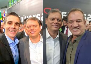 Prefeitos colam com Tarcísio em evento no palácio