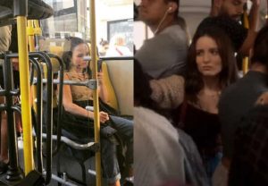 Perrengue pobre. Larissa Manoela anda de busão