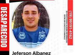 Jeferson Albanez desaparecido, família pede ajuda