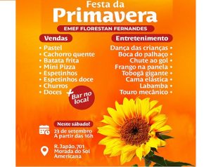 Emef Florestan faz festa da primavera