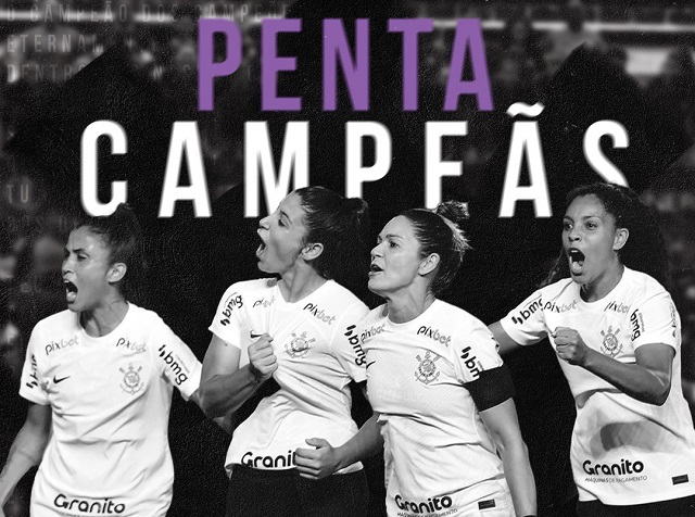 Meu Timão on X: O CORINTHIANS FEMININO É PENTACAMPEÃO BRASILEIRO